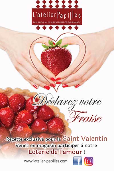 Poster Saint Valentin boulangerie - cliquez pour agrandir