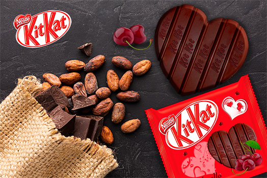 Nouvelle forme de chocolat Kitkat-cliquez pour agrandir